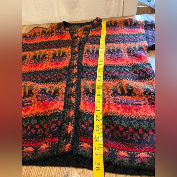 🧡ARCOHI’S – Cardigan en alpaga à motifs – Taille L (voir mesures) - Picture 10 of 10